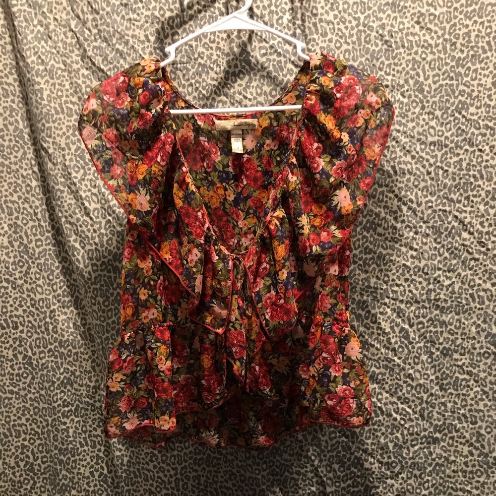 Tie top floral